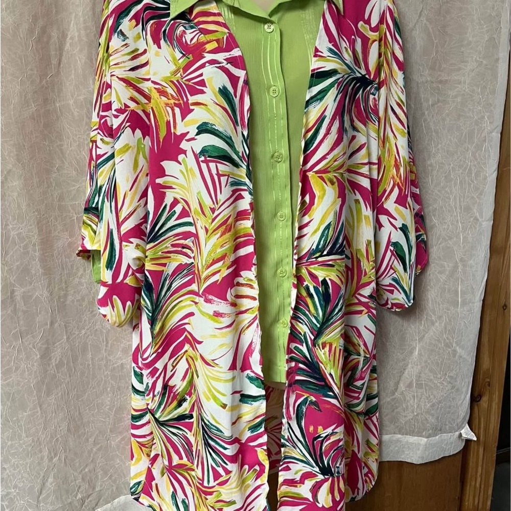 Vibrant Multicolor Women's Kimono top